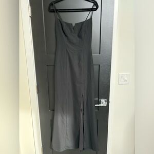 Thread Black Crepe Gown